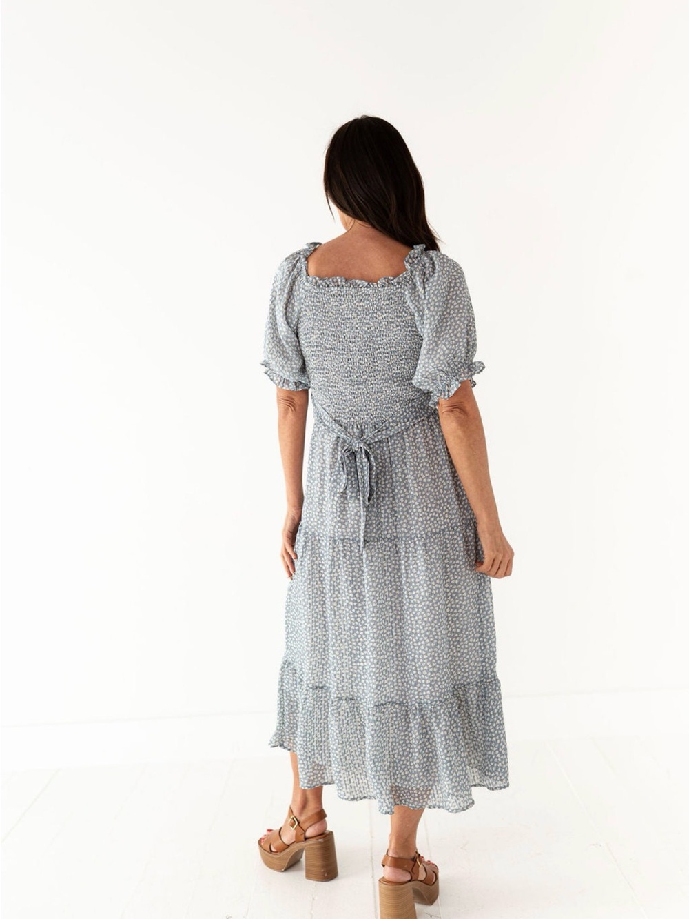Printed Tiered Dress - Picture 3 of 4